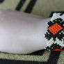 Art# K407 3+ inch. Original Kayapo Traditional Peyote stitch Beaded Bracelet from Brazil