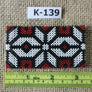 Art# K139 3+ inch Original Kayapo Traditional Peyote stitch Beaded Bracelet from Brazil.