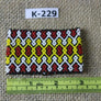 Art# K229 3 inch. Original Kayapo Traditional Peyote stitch Beaded Bracelet from Brazil.
