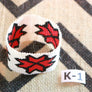 Art# K1 3+ inch Original Kayapo Traditional Peyote stitch Beaded Bracelet from Brazil.