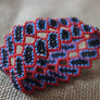 Art# K16 3 inch Original Kayapo Traditional Peyote stitch Beaded Bracelet from Brazil.