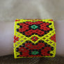 Art# K19 3 inch Original Kayapo Traditional Peyote stitch Beaded Bracelet from Brazil.