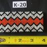 Art# K20 3.5+ inch. Original Kayapo Traditional Peyote stitch Beaded Bracelet from Brazil.