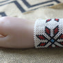 Art# K21 4 inch Original Kayapo Traditional Peyote stitch Beaded Bracelet from Brazil.