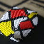 Art# K31 3.5+ inch Original Kayapo Traditional Peyote stitch Beaded Bracelet from Brazil.