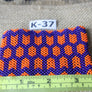 Art# K37 3.5+ inch Original Kayapo Traditional Peyote stitch Beaded Bracelet from Brazil.