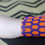 Art# K37 3.5+ inch Original Kayapo Traditional Peyote stitch Beaded Bracelet from Brazil.