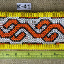 Art# K41 6 inch Original Kayapo Traditional Peyote stitch Beaded Bracelet from Brazil.