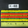 Art# K48 3.5+ inch Original Kayapo Traditional Peyote stitch Beaded Bracelet from Brazil.