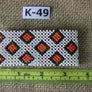 Art# K49 3.5 inch Original Kayapo Traditional Peyote stitch Beaded Bracelet from Brazil.