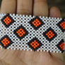 Art# K49 3.5 inch Original Kayapo Traditional Peyote stitch Beaded Bracelet from Brazil.