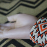 Art# K54 3+ inch Original Kayapo Traditional Peyote stitch Beaded Bracelet from Brazil.