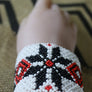 Art# K69 4+ inch Original Kayapo Traditional Peyote stitch Beaded Bracelet from Brazil.