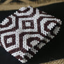 Art# K70 3.5+ inch Original Kayapo Traditional Peyote stitch Beaded Bracelet from Brazil.