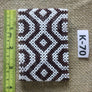 Art# K70 3.5+ inch Original Kayapo Traditional Peyote stitch Beaded Bracelet from Brazil.