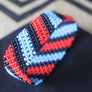Art# K73 4 inch Original Kayapo Traditional Peyote stitch Beaded Bracelet from Brazil.