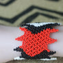 Art# K74 4 inch Original Kayapo Traditional Peyote stitch Beaded Bracelet from Brazil.