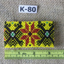 Art# K80 3+ inch Original Kayapo Traditional Peyote stitch Beaded Bracelet from Brazil.