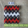 Art# K83 3 inch Original Kayapo Traditional Peyote stitch Beaded Bracelet from Brazil.