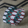 Art# K85 3+ inch Original Kayapo Traditional Peyote stitch Beaded Bracelet from Brazil.