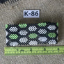 Art# K86 inch 3.5 + Original Kayapo Traditional Peyote stitch Beaded Bracelet from Brazil.
