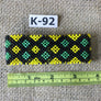 Art# K92 3.5+ inch Original Kayapo Traditional Peyote stitch Beaded Bracelet from Brazil.