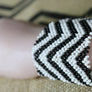 Art# K101 3+ Original Kayapo Traditional Peyote stitch Beaded Bracelet from Brazil.