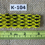 Art# K104 3 inch Original Kayapo Traditional Peyote stitch Beaded Bracelet from Brazil.