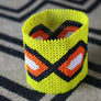 Art# K106 4 inch Original Kayapo Traditional Peyote stitch Beaded Bracelet from Brazil.