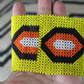 Art# K106 4 inch Original Kayapo Traditional Peyote stitch Beaded Bracelet from Brazil.