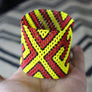Art# K117 3+ inch Original Kayapo Traditional Peyote stitch Beaded Bracelet from Brazil.
