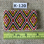 Art# K120 3 inch Original Kayapo Traditional Peyote stitch Beaded Bracelet from Brazil.