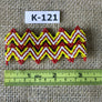 Art# K121 Original Kayapo Traditional Peyote stitch Beaded Bracelet from Brazil.
