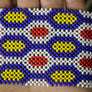 Art# K130 4 inch Original Kayapo Traditional Peyote stitch Beaded Bracelet from Brazil.