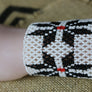 Art# K141 3+ inch Original Kayapo Traditional Peyote stitch Beaded Bracelet from Brazil.