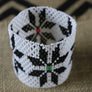 Art# K141 3+ inch Original Kayapo Traditional Peyote stitch Beaded Bracelet from Brazil.