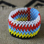Art# K143 3.5 inch Original Kayapo Traditional Peyote stitch Beaded Bracelet from Brazil.