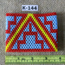 Art# K144 3.5+ inch Original Kayapo Traditional Peyote stitch Beaded Bracelet from Brazil.