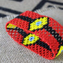 Art# K146 4 inch. Original Kayapo Traditional Peyote stitch Beaded Bracelet from Brazil.