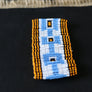 Art# K150 3.5 inch Original Kayapo Traditional Peyote stitch Beaded Bracelet from Brazil.