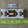Art# K153 3+ inch Original Kayapo Traditional Peyote stitch Beaded Bracelet from Brazil.