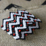 Art# K157 3+ inch Original Kayapo Traditional Peyote stitch Beaded Bracelet from Brazil.