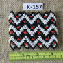 Art# K157 3+ inch Original Kayapo Traditional Peyote stitch Beaded Bracelet from Brazil.