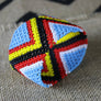 Art# K158 3.5+ inch Original Kayapo Traditional Peyote stitch Beaded Bracelet from Brazil.