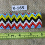 Art# K165 4 inch Original Kayapo Traditional Peyote stitch Beaded Bracelet from Brazil.