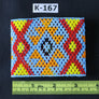 Art# K167 3.5 inch Original Kayapo Traditional Peyote stitch Beaded Bracelet from Brazil.