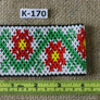 Art# K170 4 inch Original Kayapo Traditional Peyote stitch Beaded Bracelet from Brazil.
