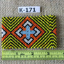 Art# K171 3.5 inch Original Kayapo Traditional Peyote stitch Beaded Bracelet from Brazil.