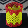 Art# K174 3.5+ inch Original Kayapo Traditional Peyote stitch Beaded Bracelet from Brazil.