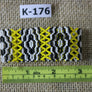 Art# K176 3 inch Original Kayapo Traditional Peyote stitch Beaded Bracelet from Brazil.